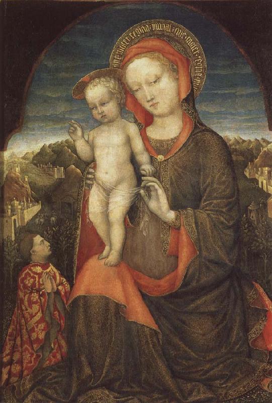 Jacopo Bellini Madonna and Child Adored by Lionello d'Este Germany oil painting art